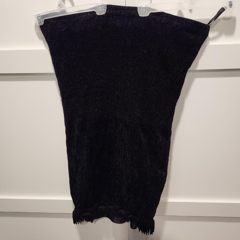 Maggie Barnes full length 'wool effect' skirt in black size 3X